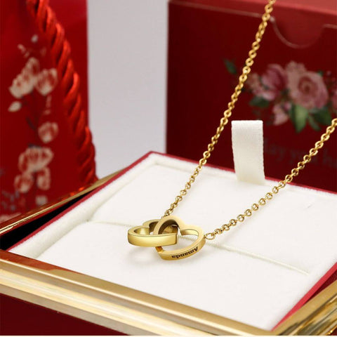 CAIXA ROSA ETERNA - C/ COLAR PERSONALIZADO