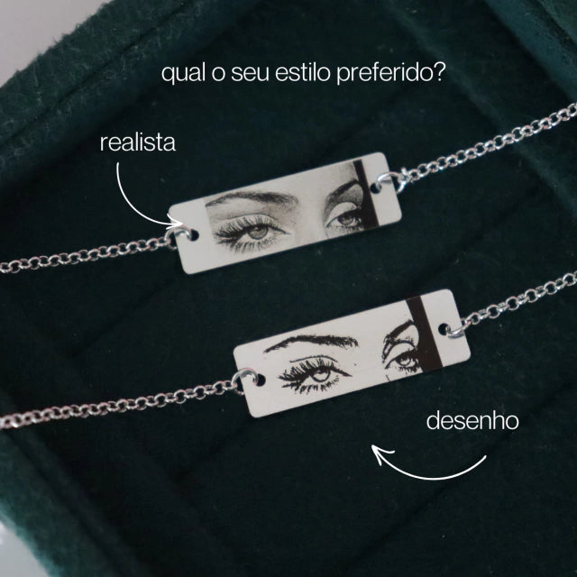 Colar Personalizado - Conexão Eterna + Pulseira de Brinde